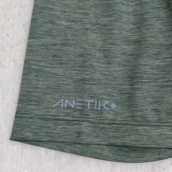 Anetik Polo Mens XL Green Premium Performance UPF 30+ Short Sleeve Shirt NWT - Picture 6 of 14